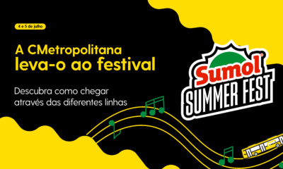 cartaz "a carris metropolitana leva-o ao festival Sumol Summer Fest"